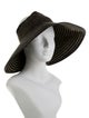 Eric Javits Black and Gold Sun Visor
