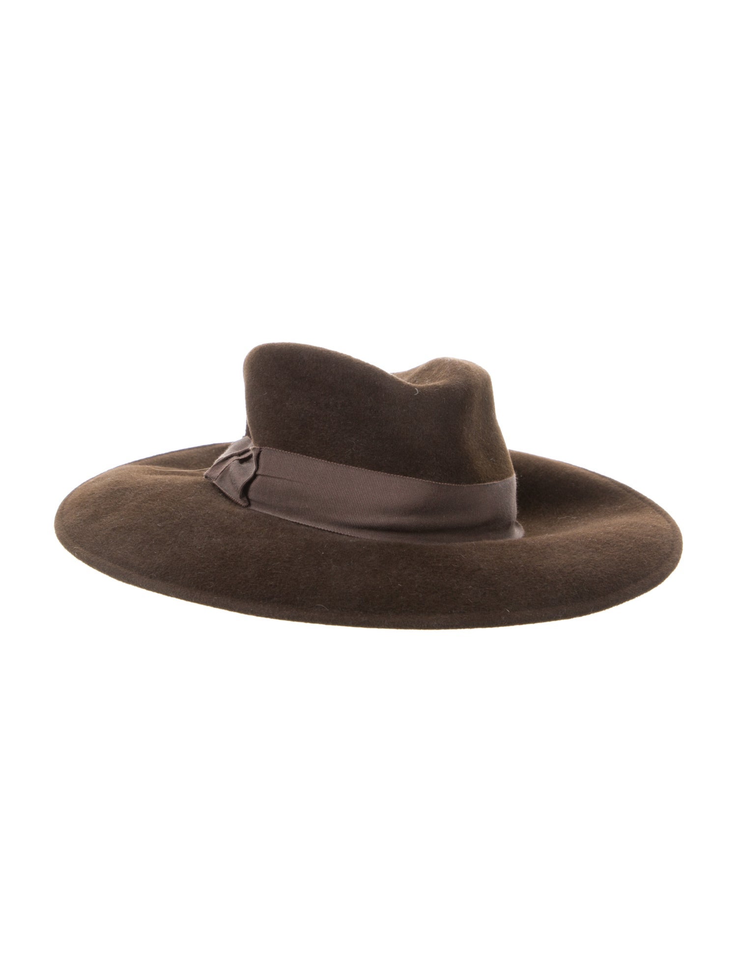Eric Javits Fur Felt Blend Wide Brim Fedora Hat