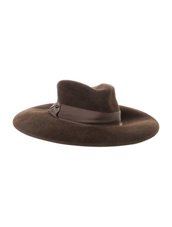 Eric Javits Fur Felt Blend Wide Brim Fedora Hat