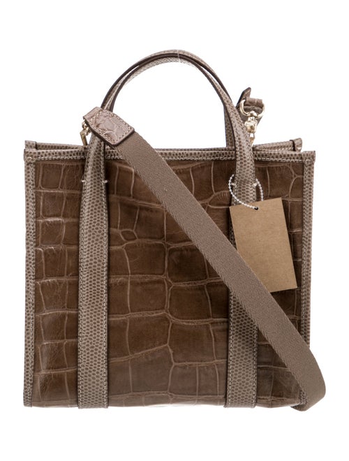 Eric Javits Embossed Leather Shoulder Bag