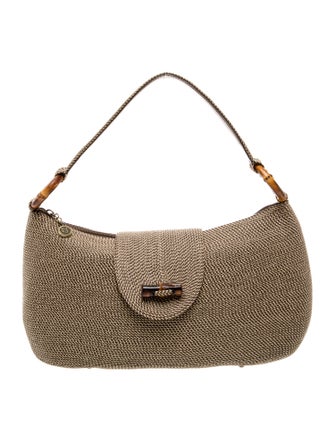 Eric Javits Bamboo Shoulder Bag
