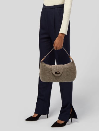 Eric Javits Bamboo Shoulder Bag