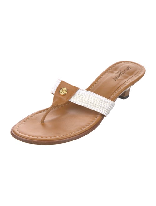 Eric Javits Leather Slides