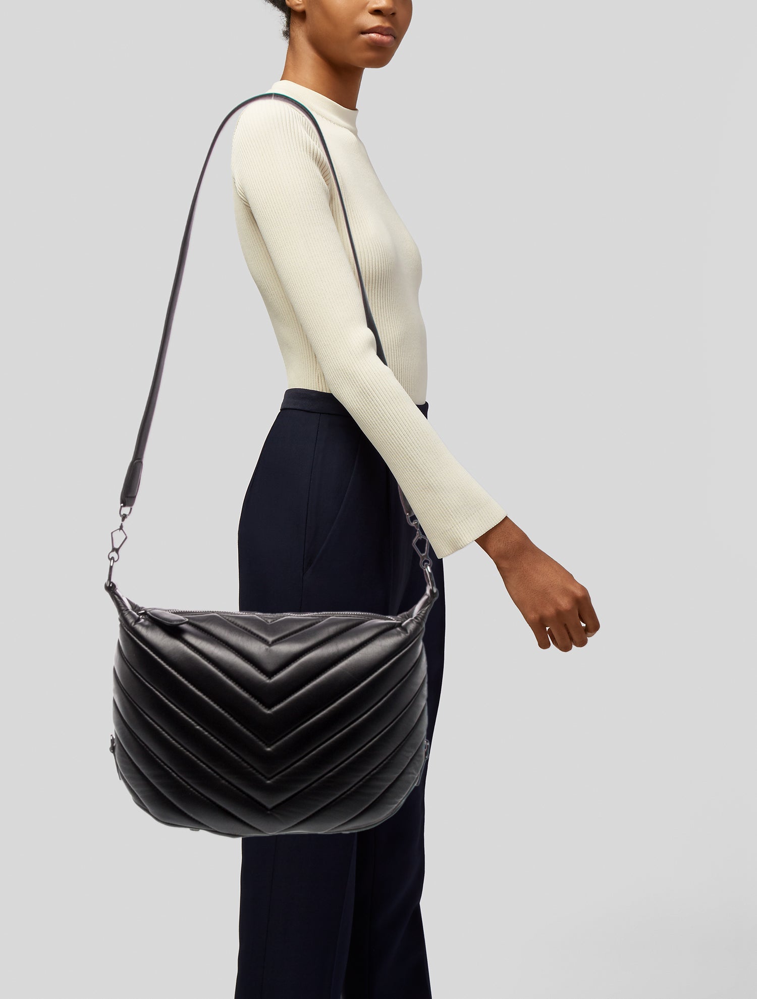 Eric Javits Leather Messenger Bag