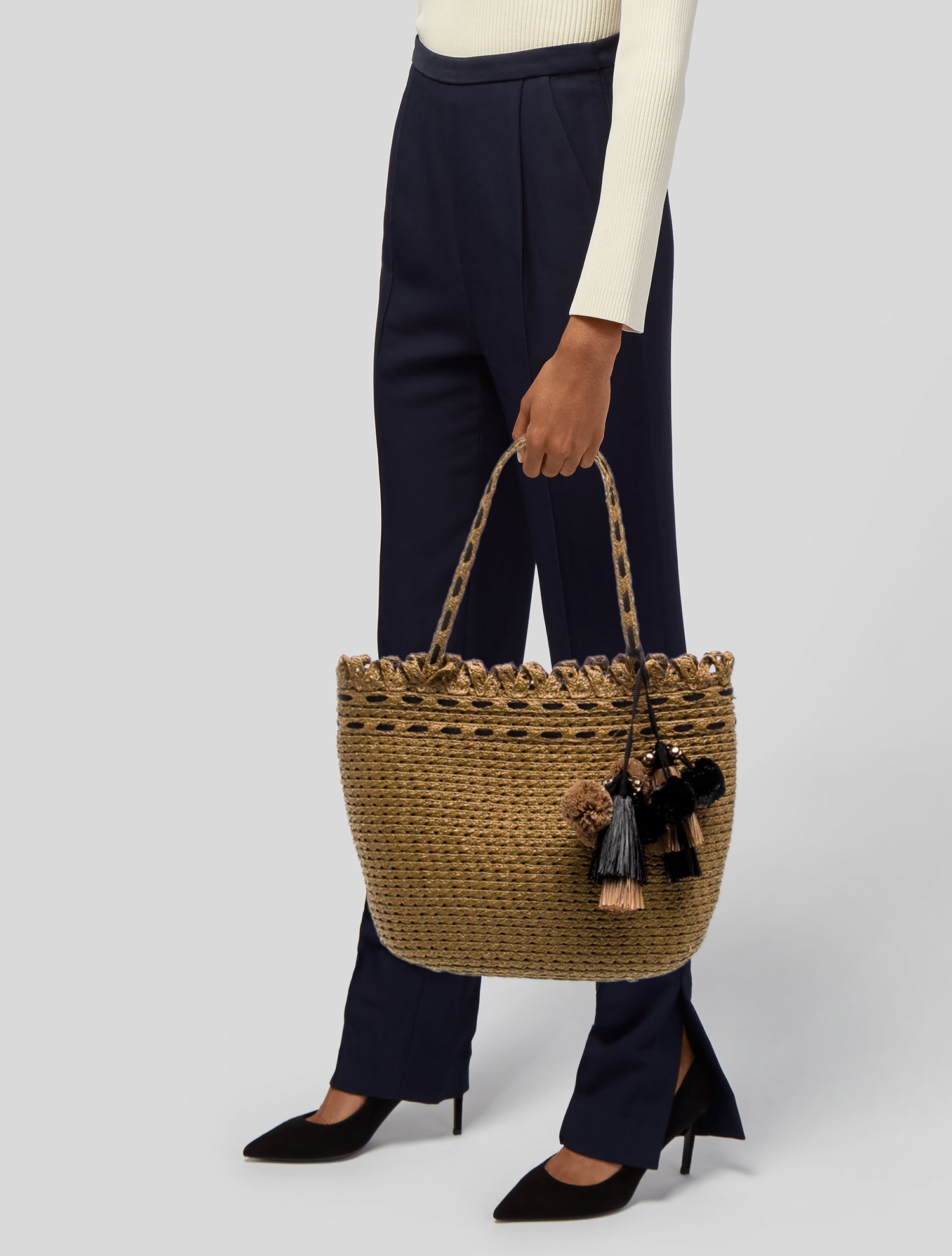 Eric Javits Straw Bucket Bag