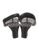 Eric Javits Leather Printed Slides