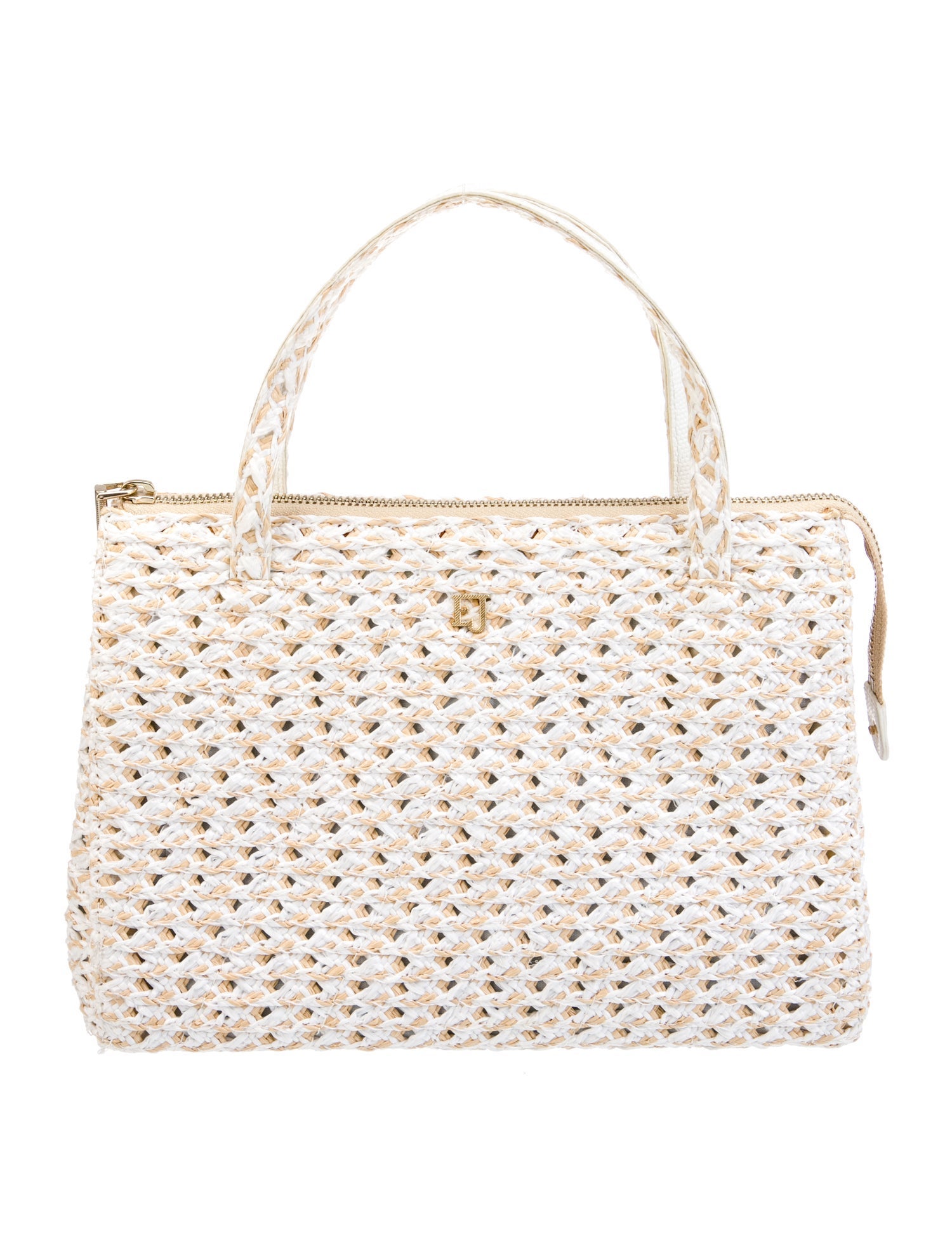 Eric Javits Raffia Top Handle Bag