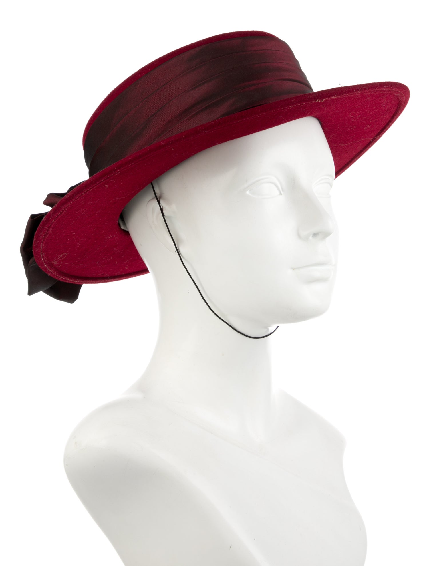 Eric Javits Solid Wool Boater Hat