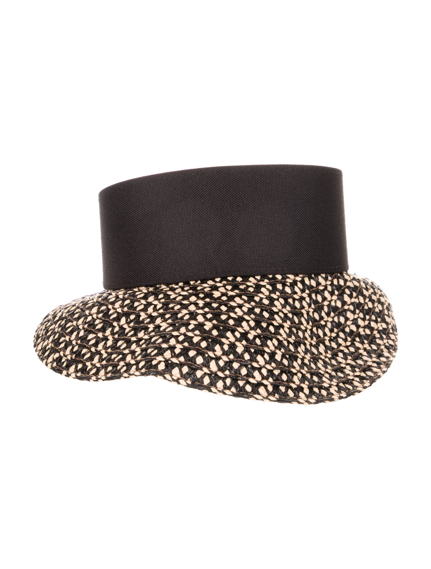 Eric Javits Pattern Print Straw Sun Visor Hat