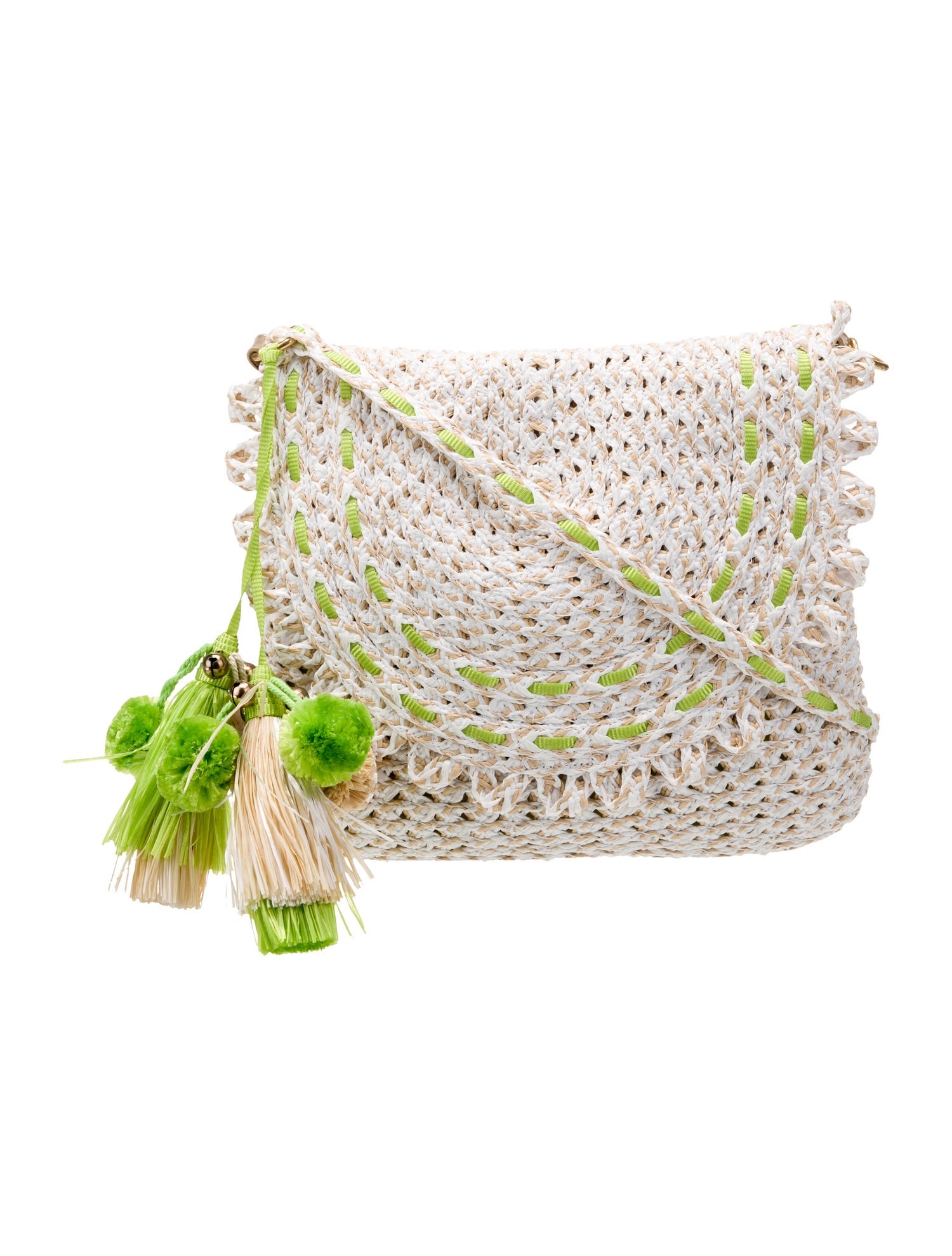 Eric Javits Straw Crossbody Bag