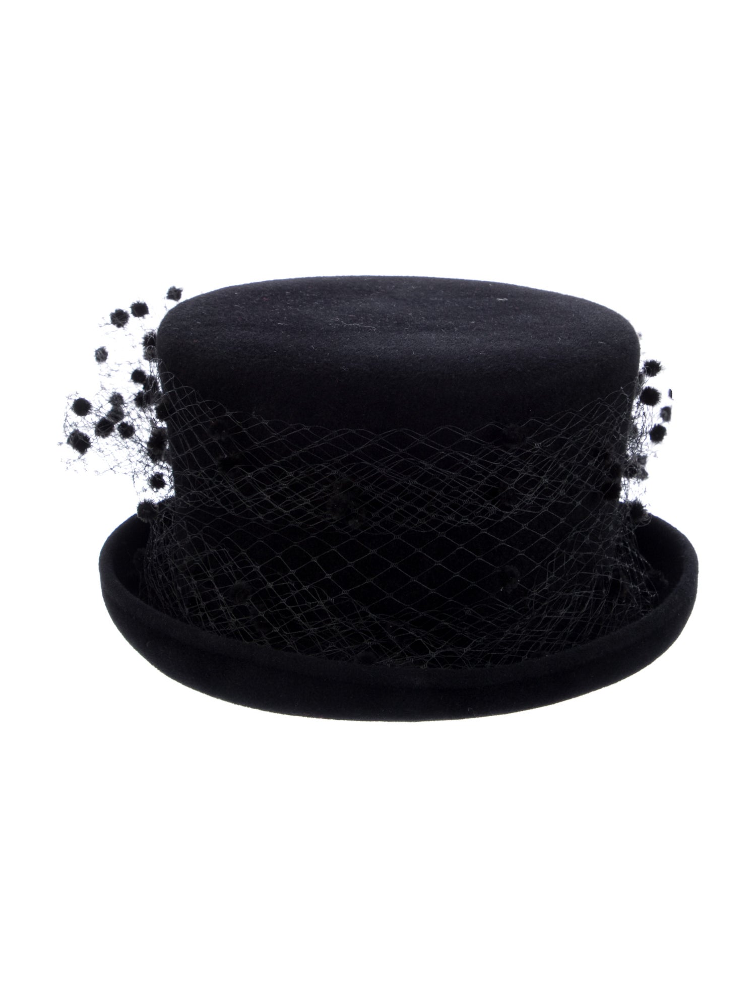 Eric Javits Felt Hat With Mesh Accents