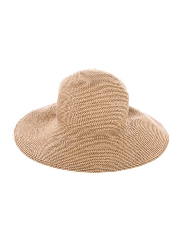 Pre-owned Eric Javits Wide Brim Hat In Neutral