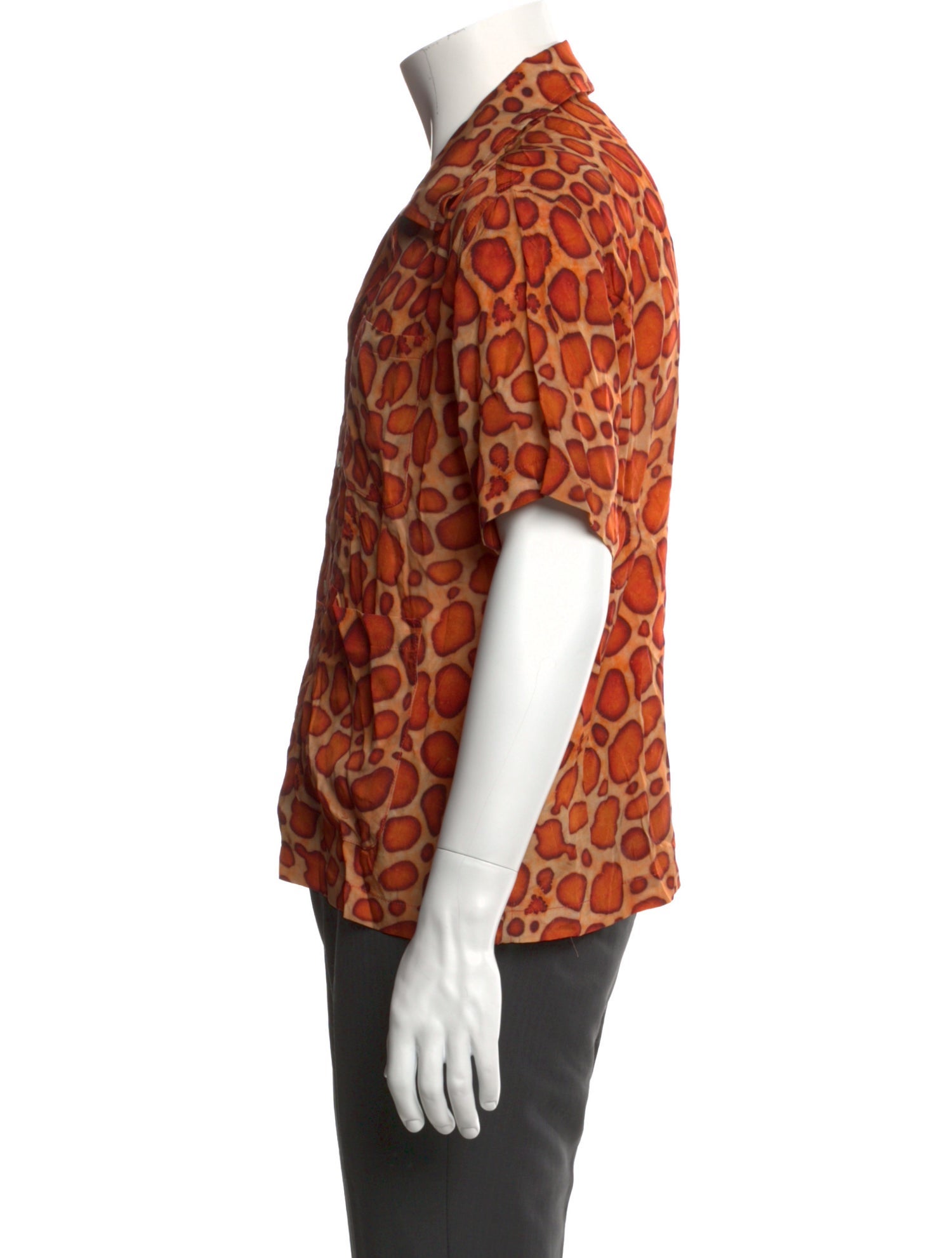 ERCOLE STUDIO Silk Animal Print Shirt