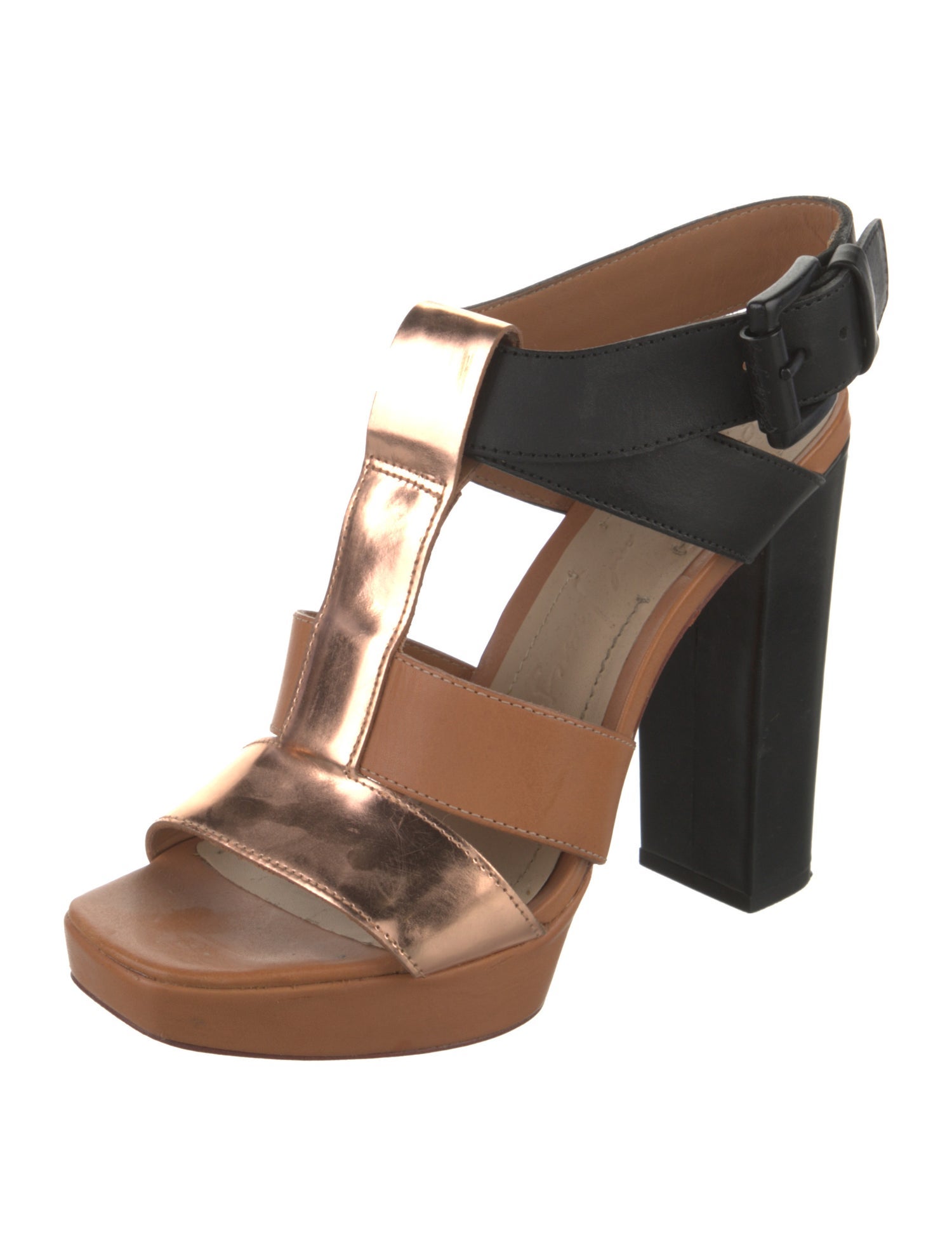 Elizabeth k by gls Leather T-Strap Sandals