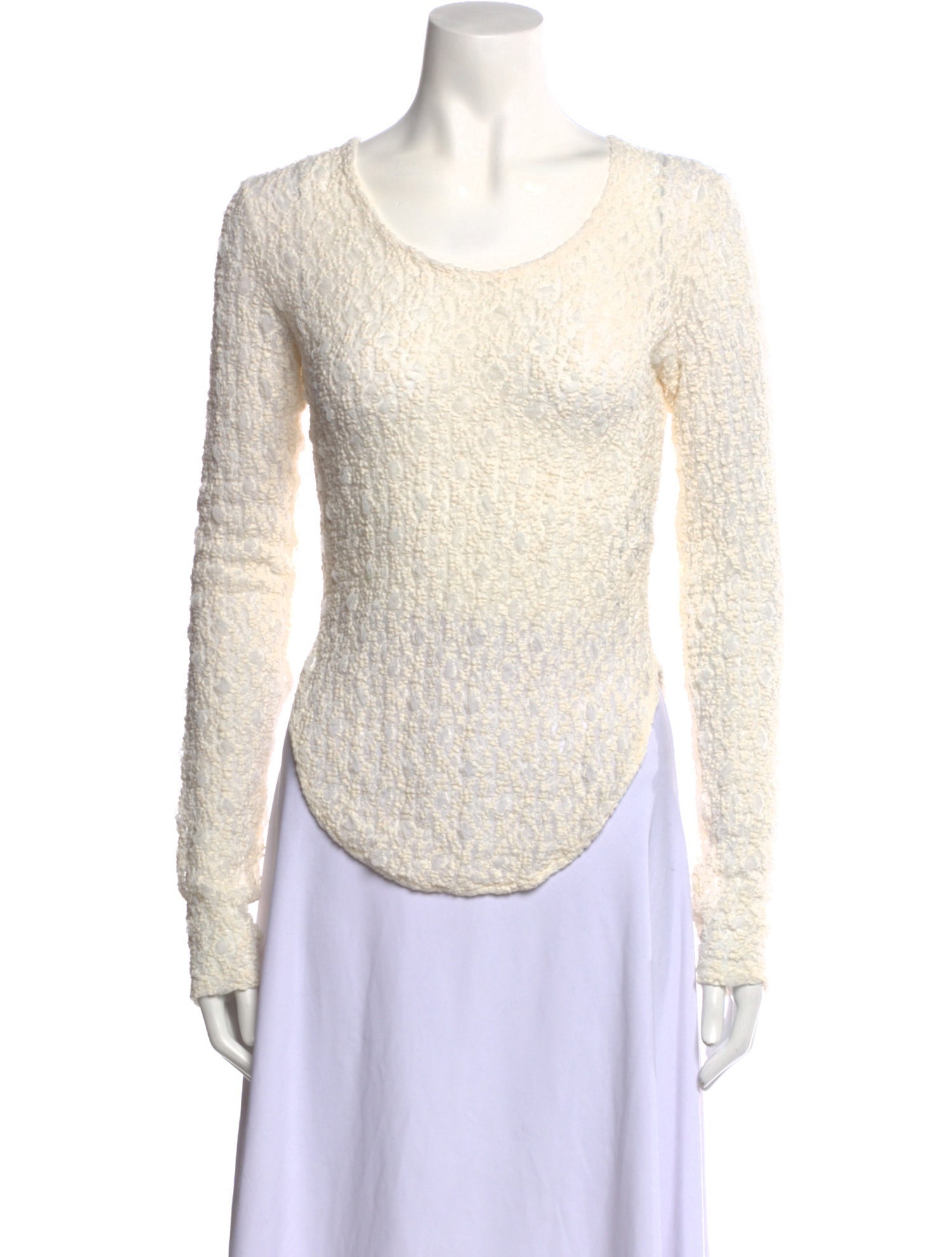 EENK Scoop Neck Long Sleeve Top