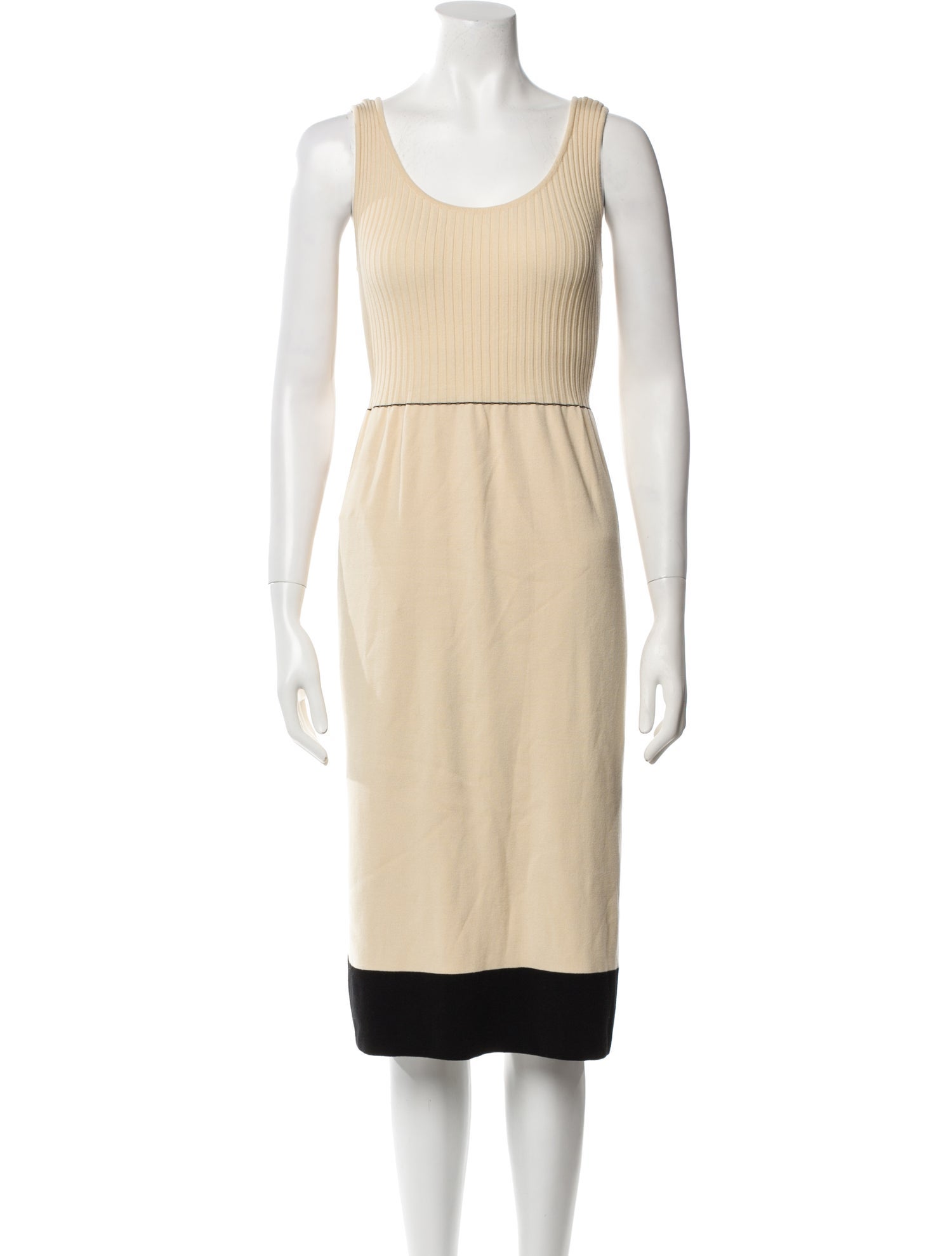 EENK Colorblock Pattern Knee-Length Dress