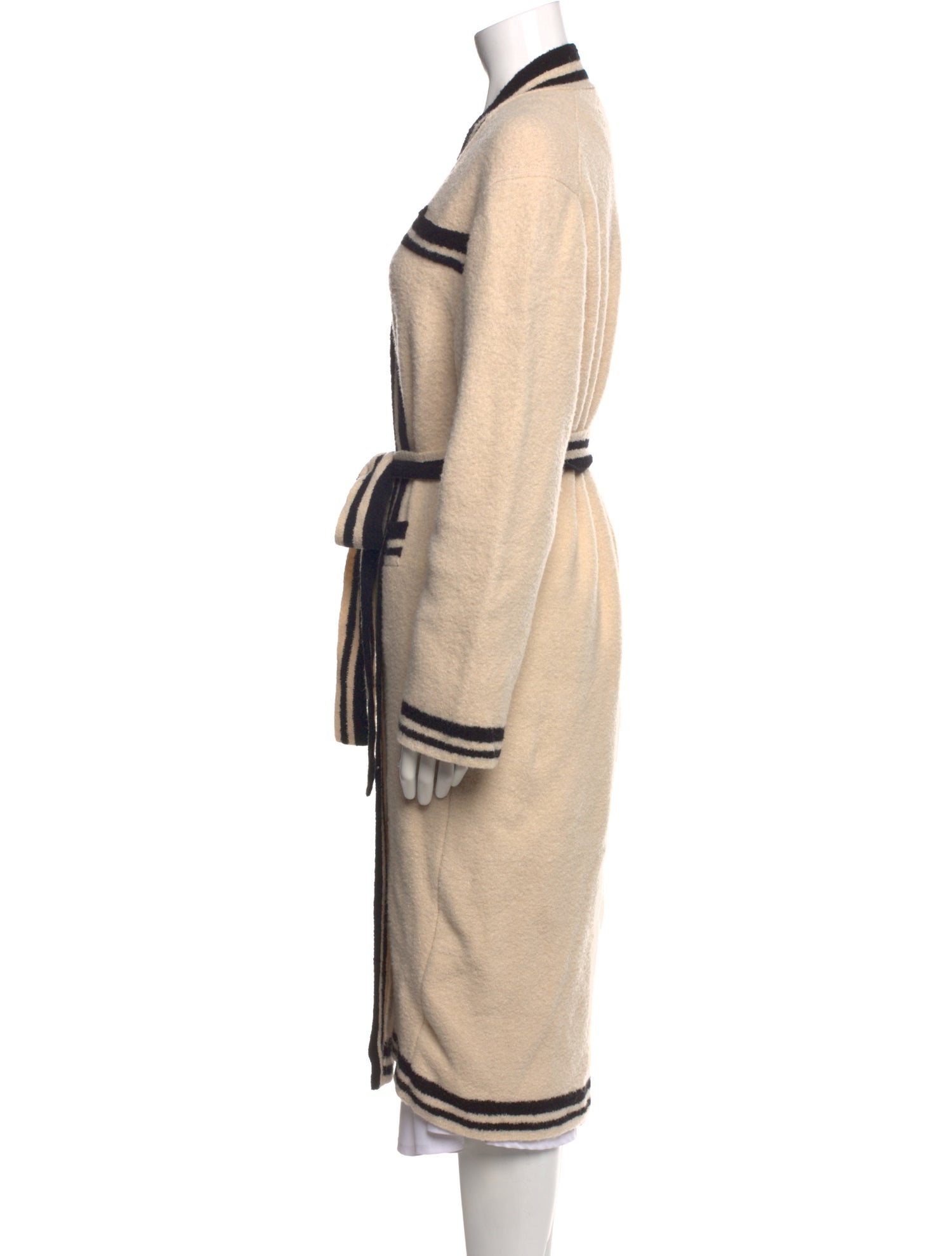 EENK Striped V-Neck Sweater