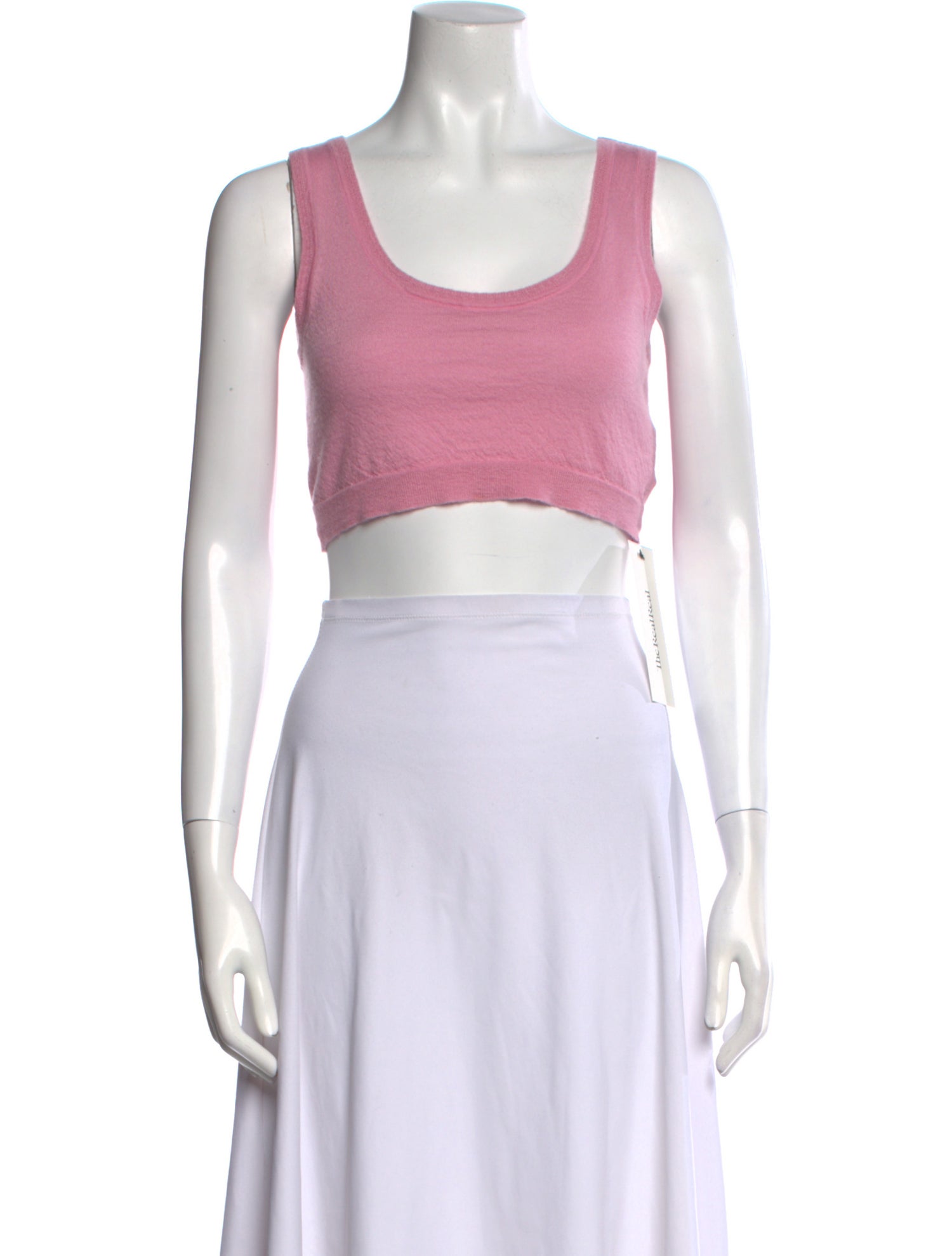 EENK Cashmere Scoop Neck Crop Top