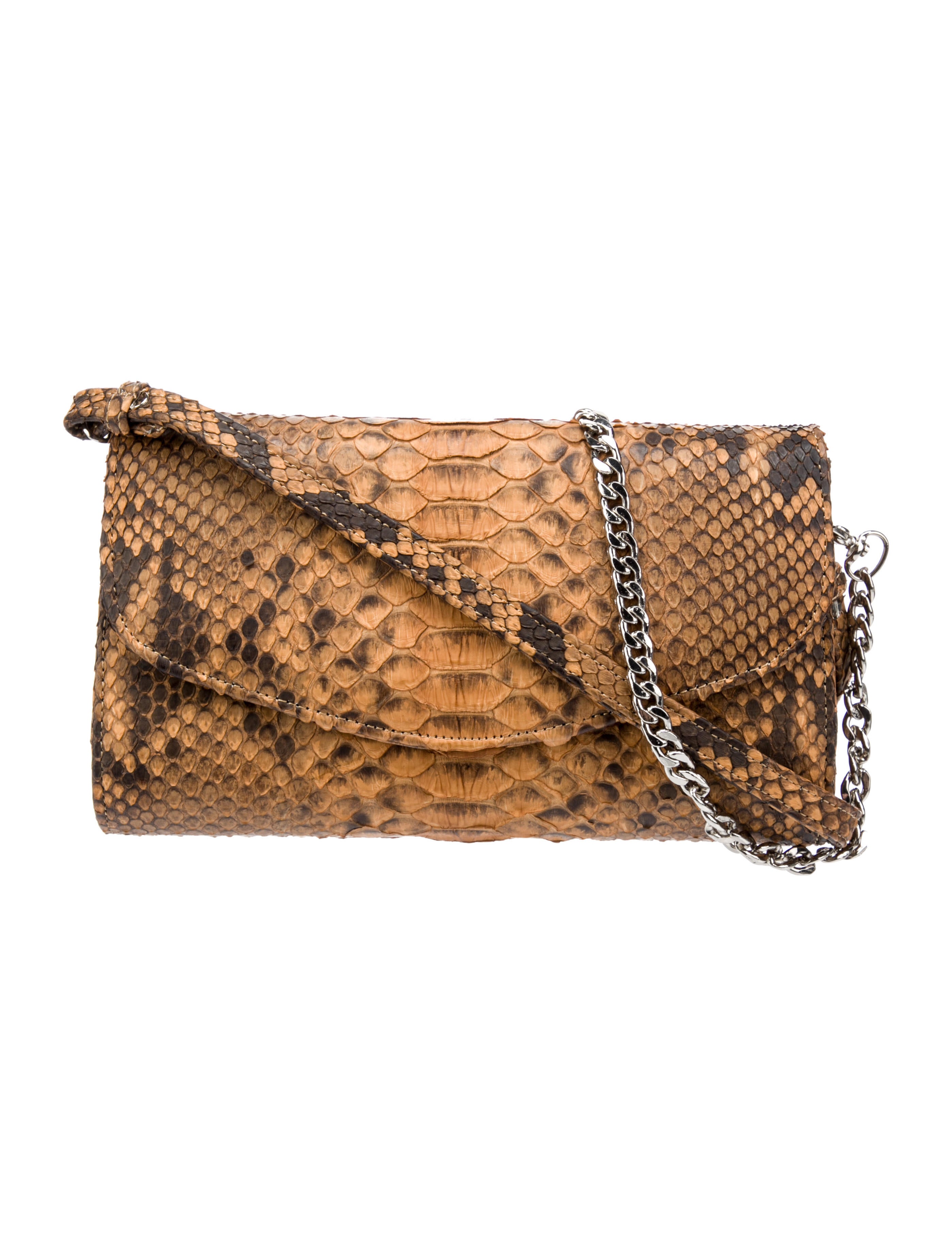 Eileen Kramer Chain-Link Python Shoulder Bag