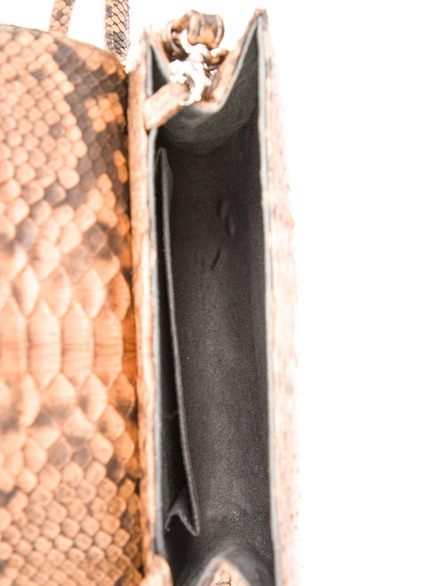 Eileen Kramer Chain-Link Python Shoulder Bag