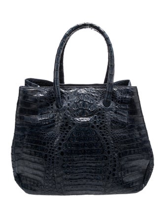 Eileen Kramer Crocodile Top Handle Bag