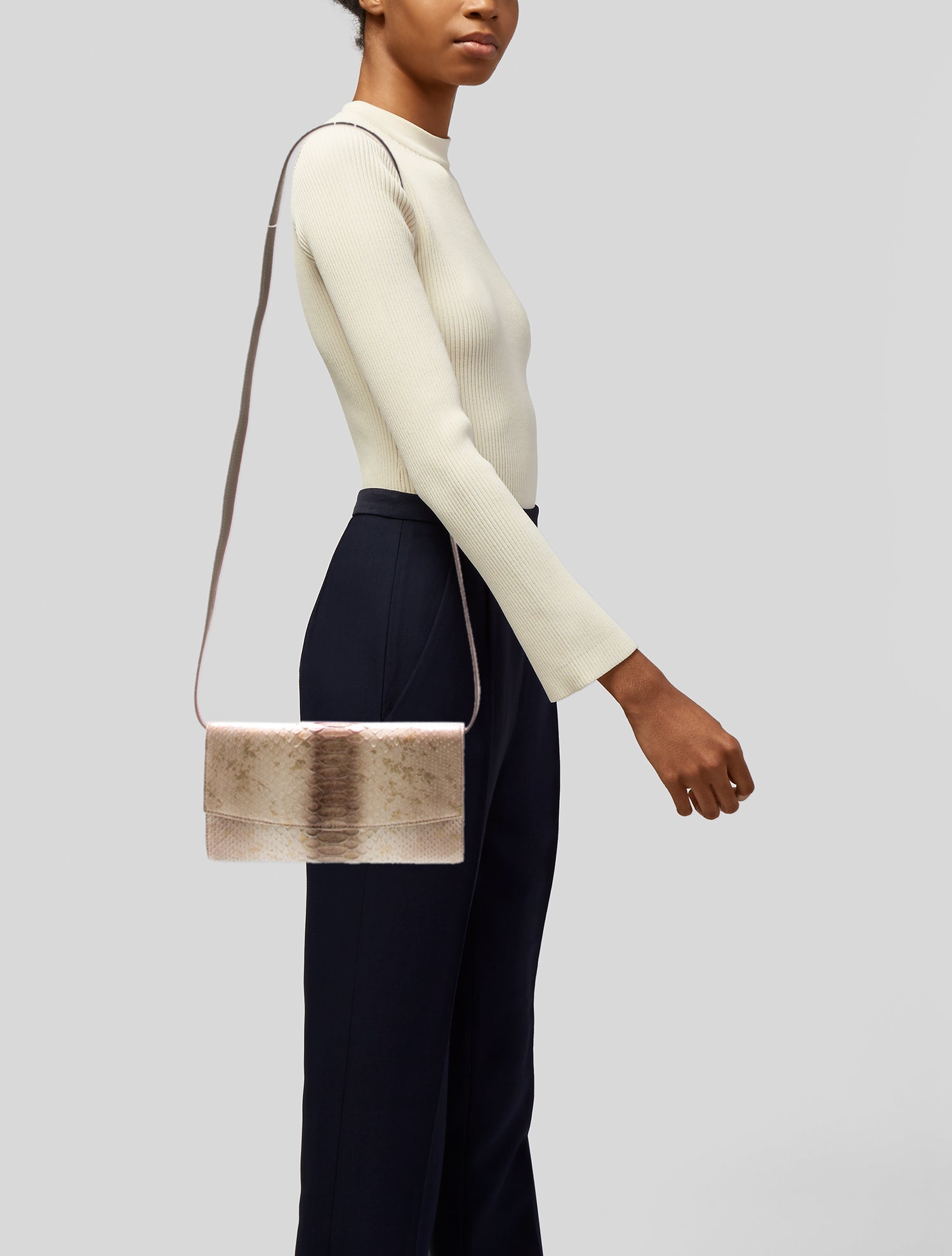 Eileen Kramer Python Shoulder Bag