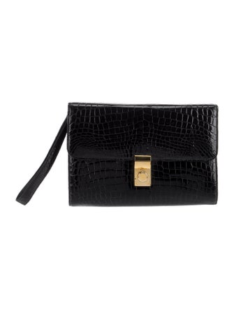 Eileen Kramer Alligator Clutch