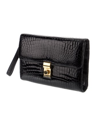 Eileen Kramer Alligator Clutch