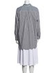 Eleanor Leftwich Striped Long Sleeve Button-Up Top