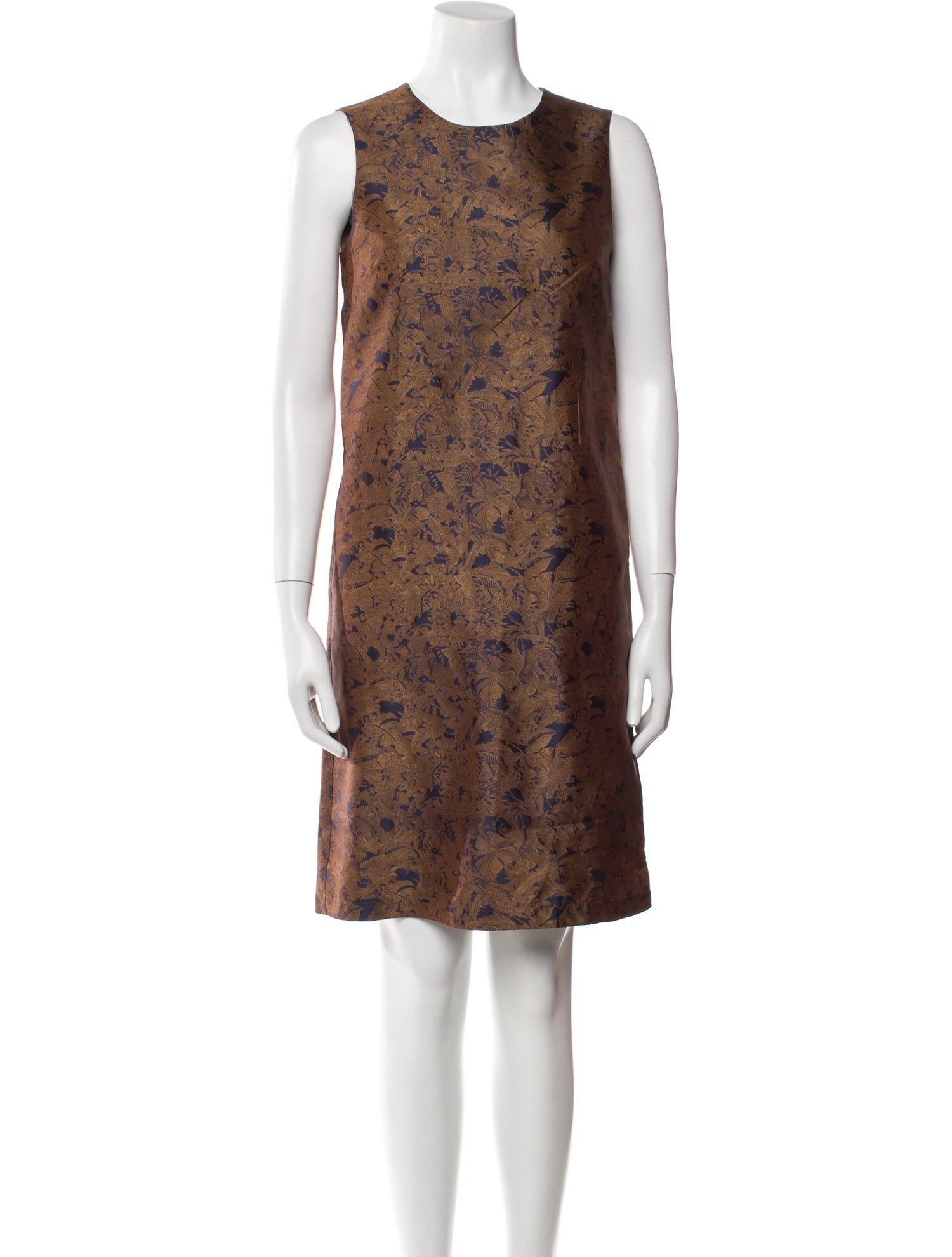 Eleanor Leftwich Silk Knee-Length Dress