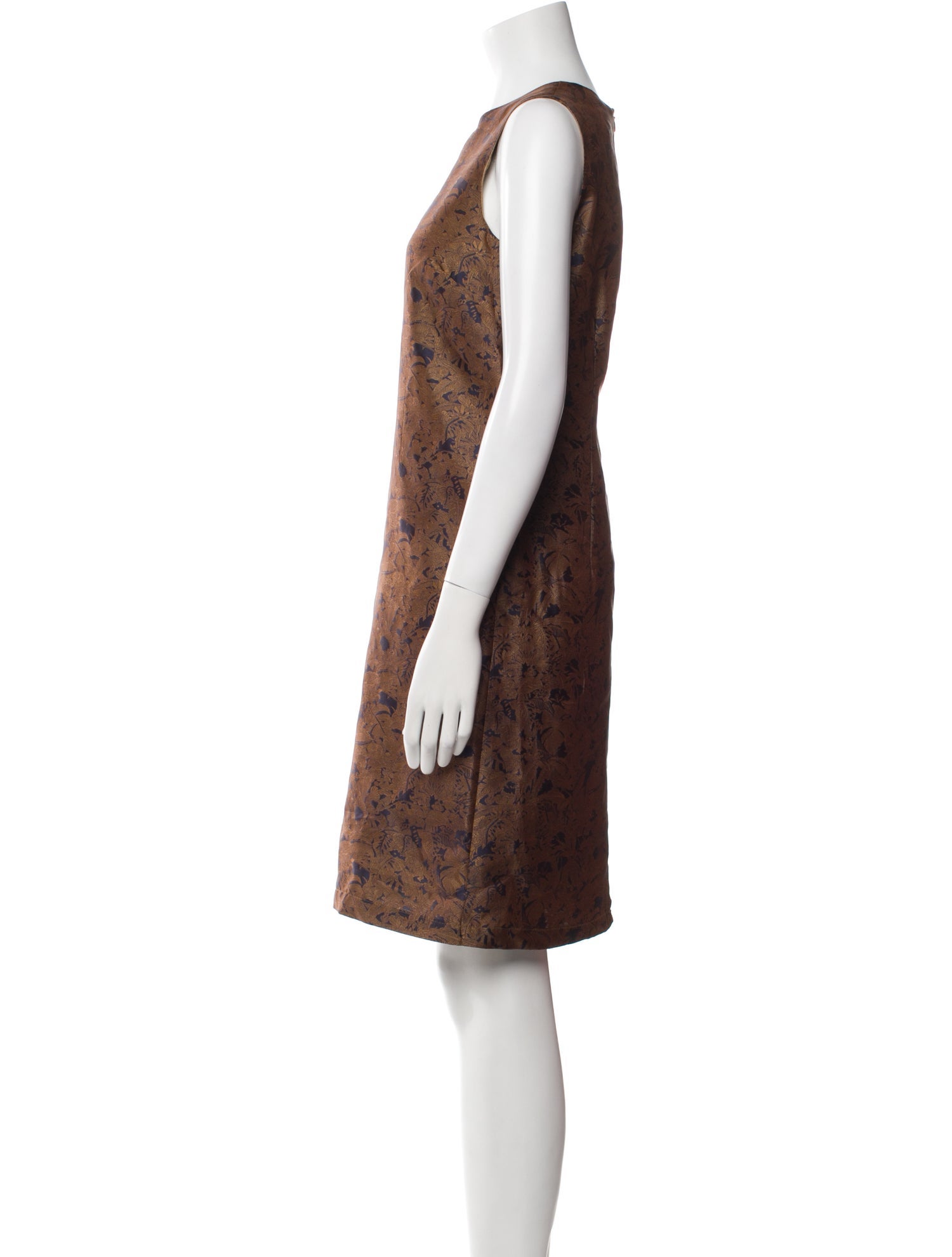 Eleanor Leftwich Silk Knee-Length Dress