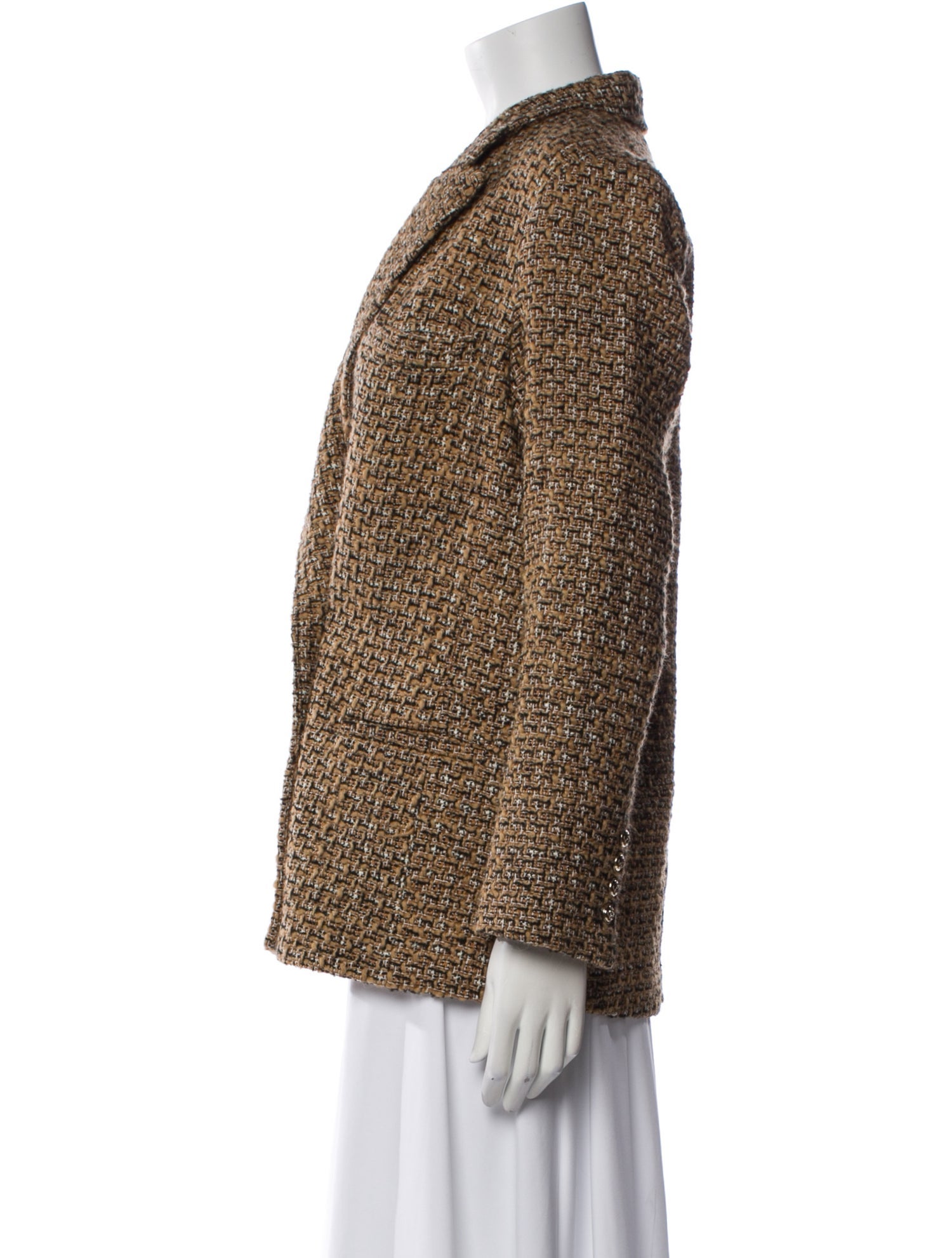 Eleanor Leftwich Virgin Wool Printed Blazer