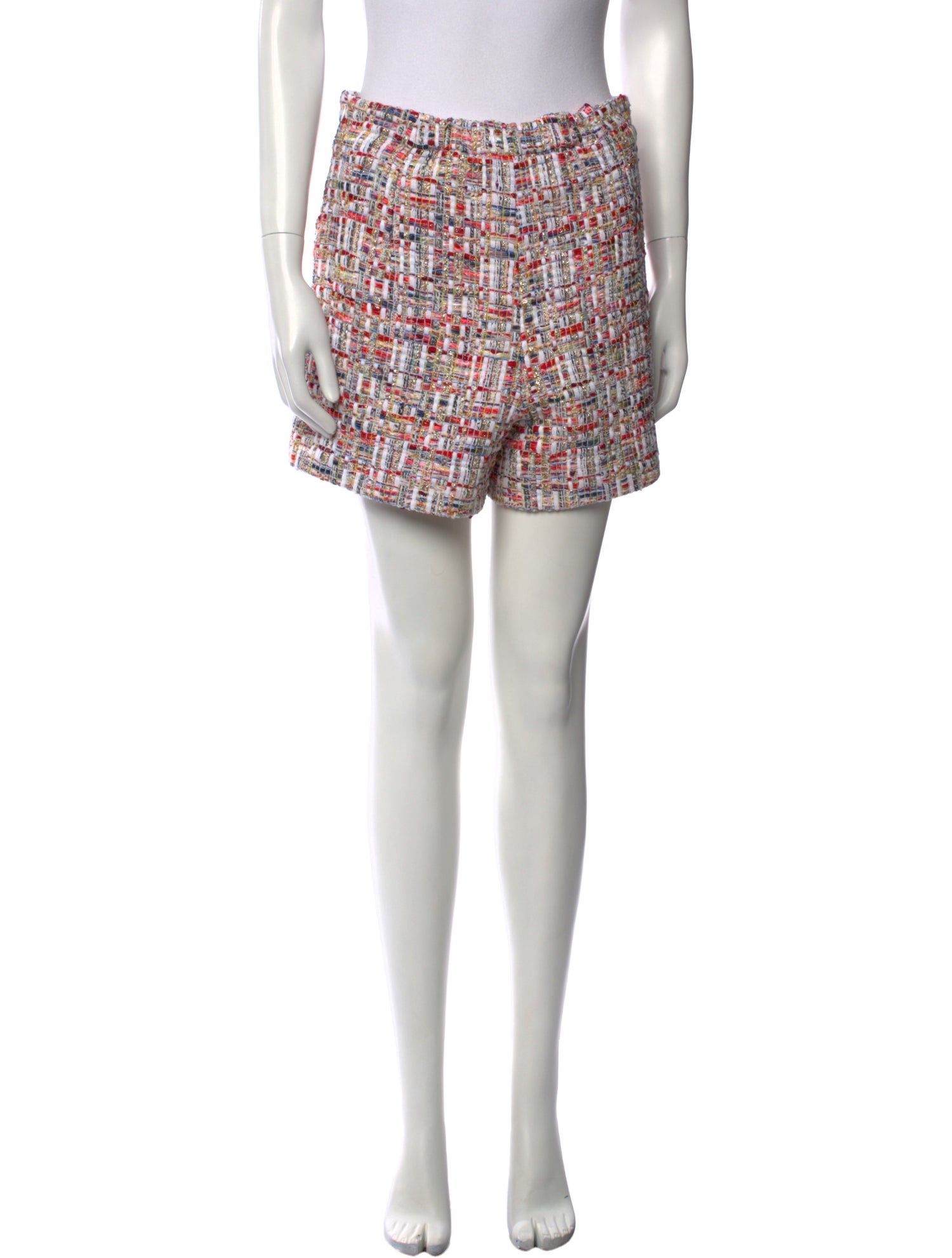 Eleanor Leftwich Plaid Print Mini Shorts w/ Tags