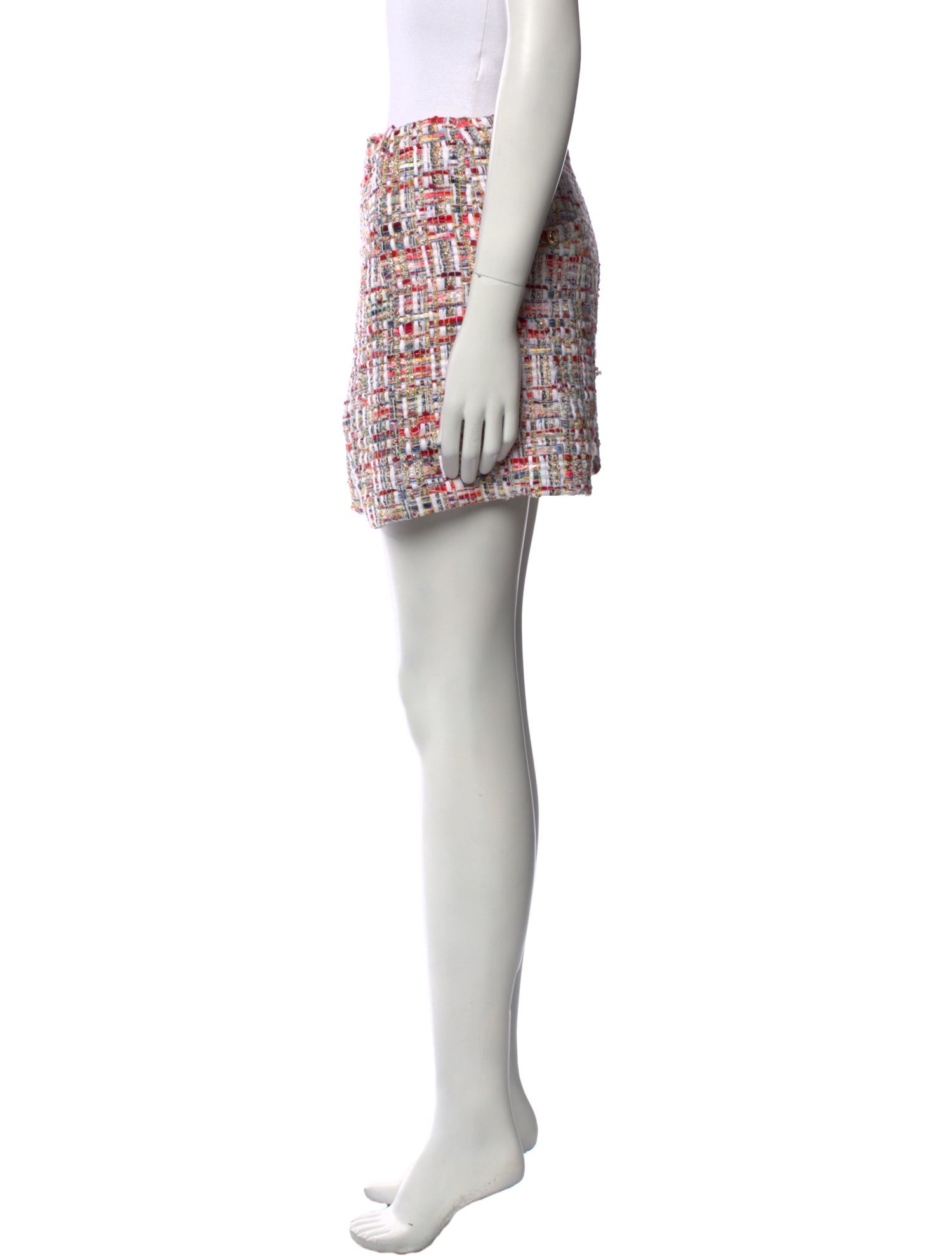 Eleanor Leftwich Plaid Print Mini Shorts w/ Tags