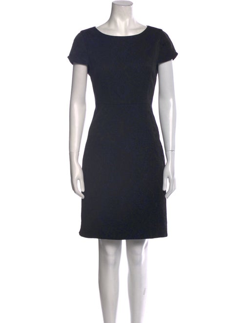 Elie Tahari Bateau Neckline Knee-Length Dress