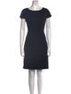 Elie Tahari Bateau Neckline Knee-Length Dress