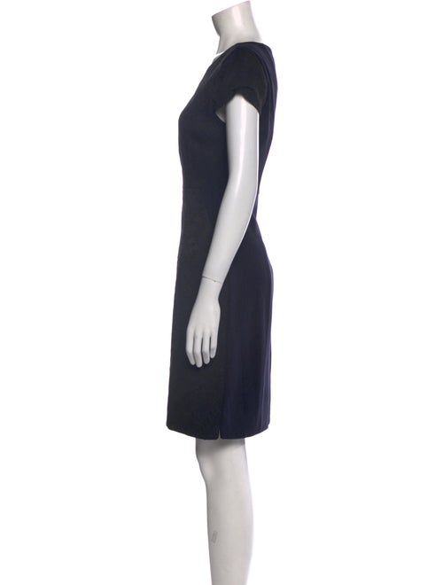 Elie Tahari Bateau Neckline Knee-Length Dress