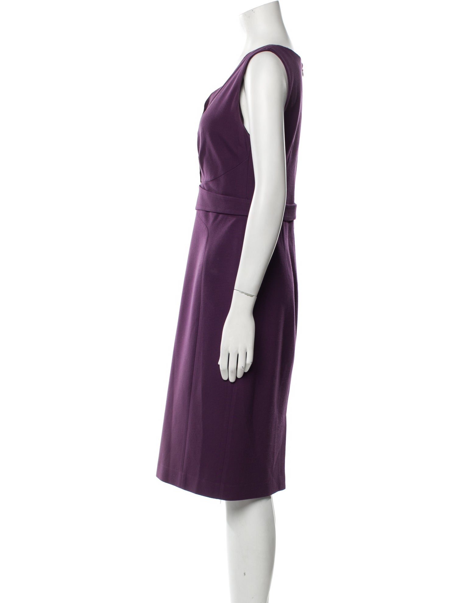 Elie Tahari V-Neck Knee-Length Dress