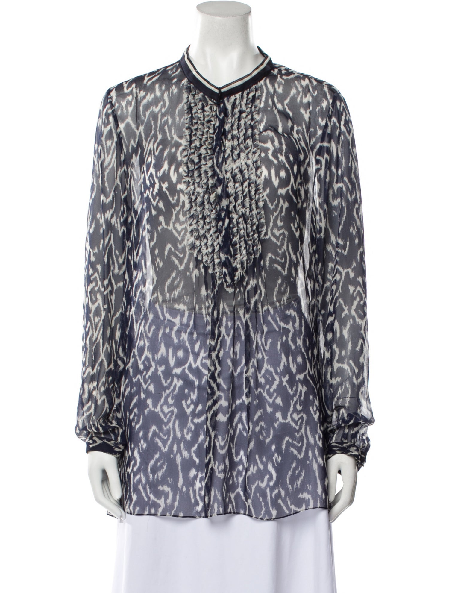 Elie Tahari Silk Animal Print Tunic