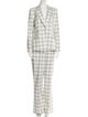 Elie Tahari Plaid Print Pant Set
