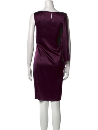 Elie Tahari Bateau Neckline Knee-Length Dress