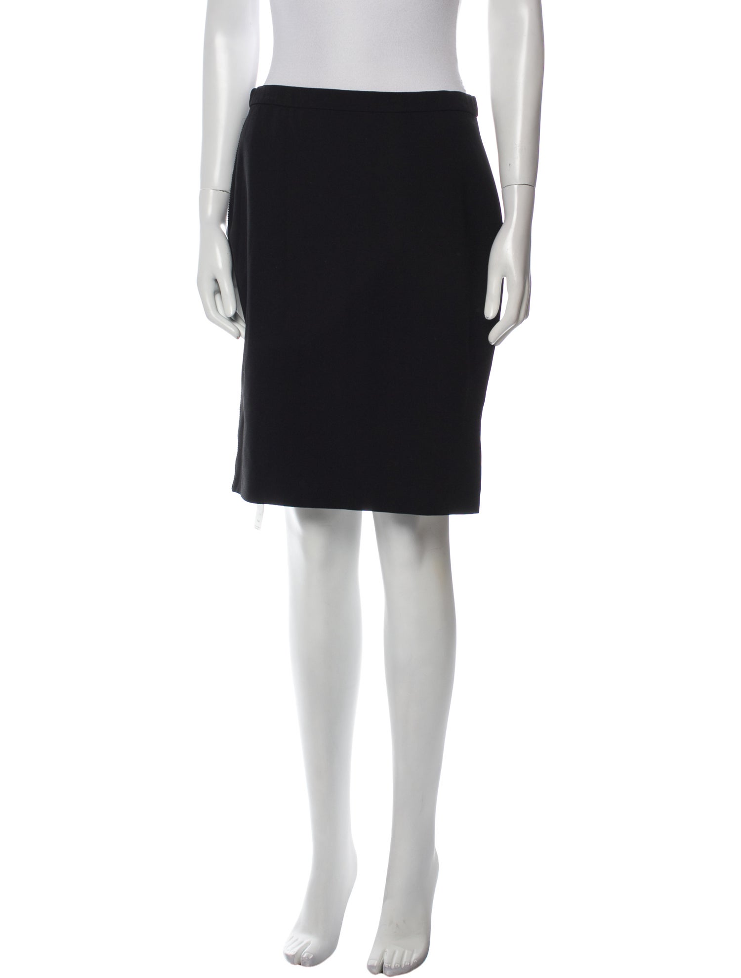 Elie Tahari Chain-Link Accents Knee-Length Skirt