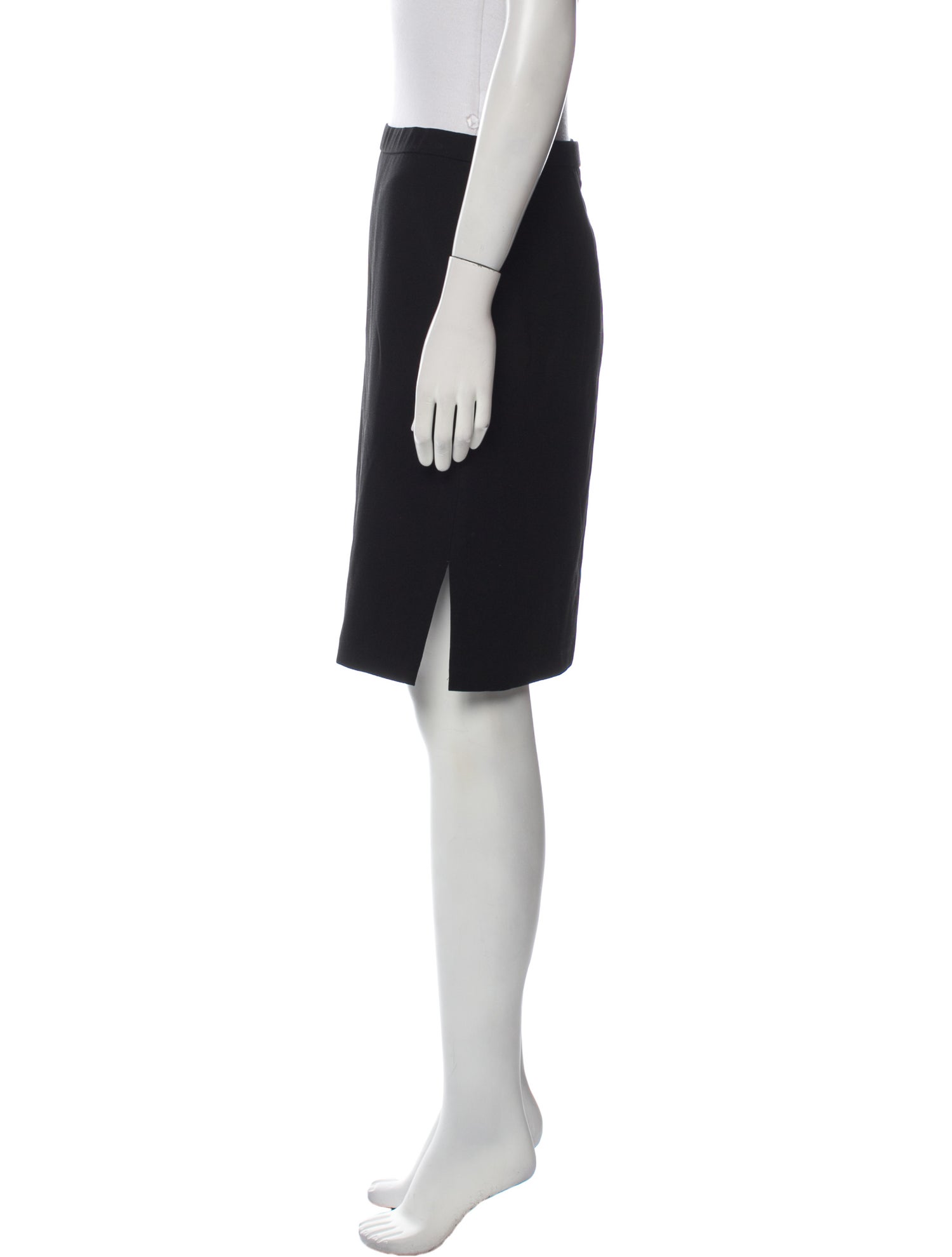 Elie Tahari Chain-Link Accents Knee-Length Skirt