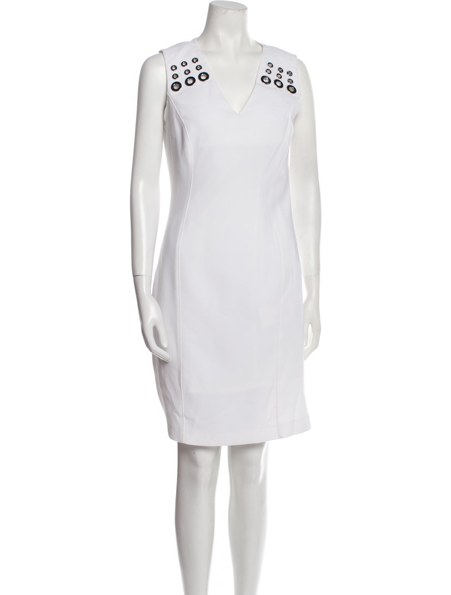 Elie Tahari V-Neck Knee-Length Dress