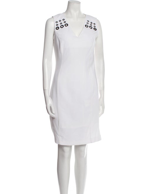 Elie Tahari V-Neck Knee-Length Dress