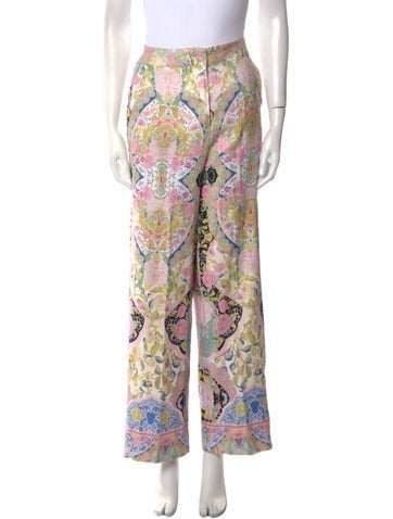 Elie Tahari Pants Floral Print Wide Leg US 4 | S