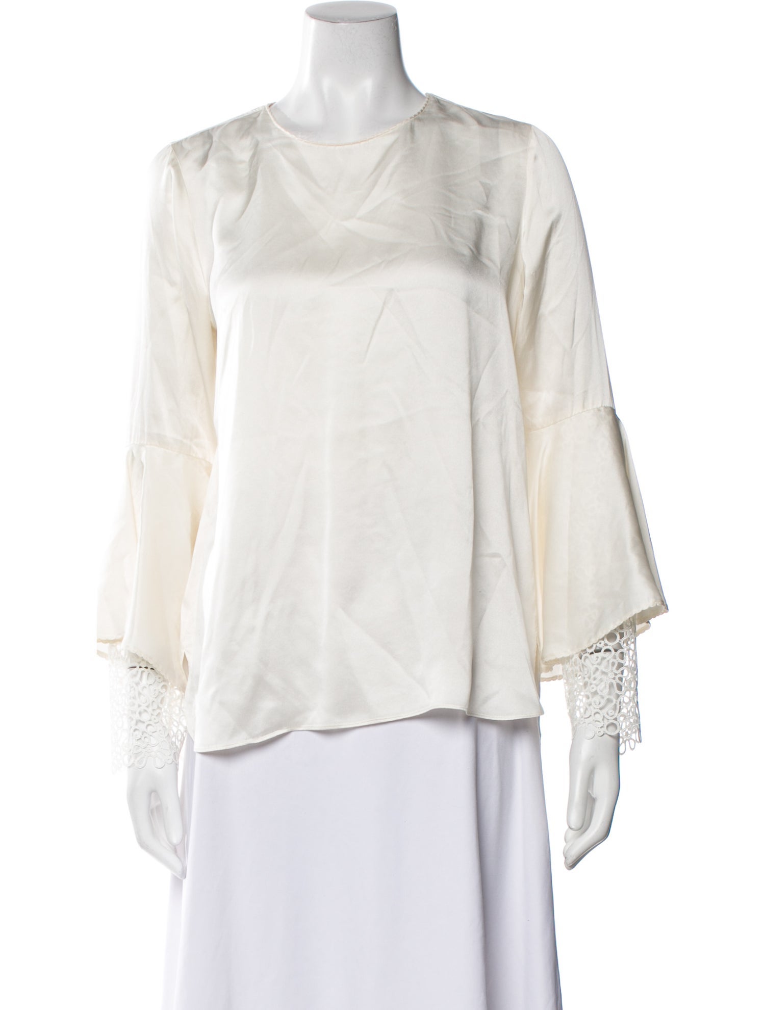 Elie Tahari Silk Crew Neck Blouse