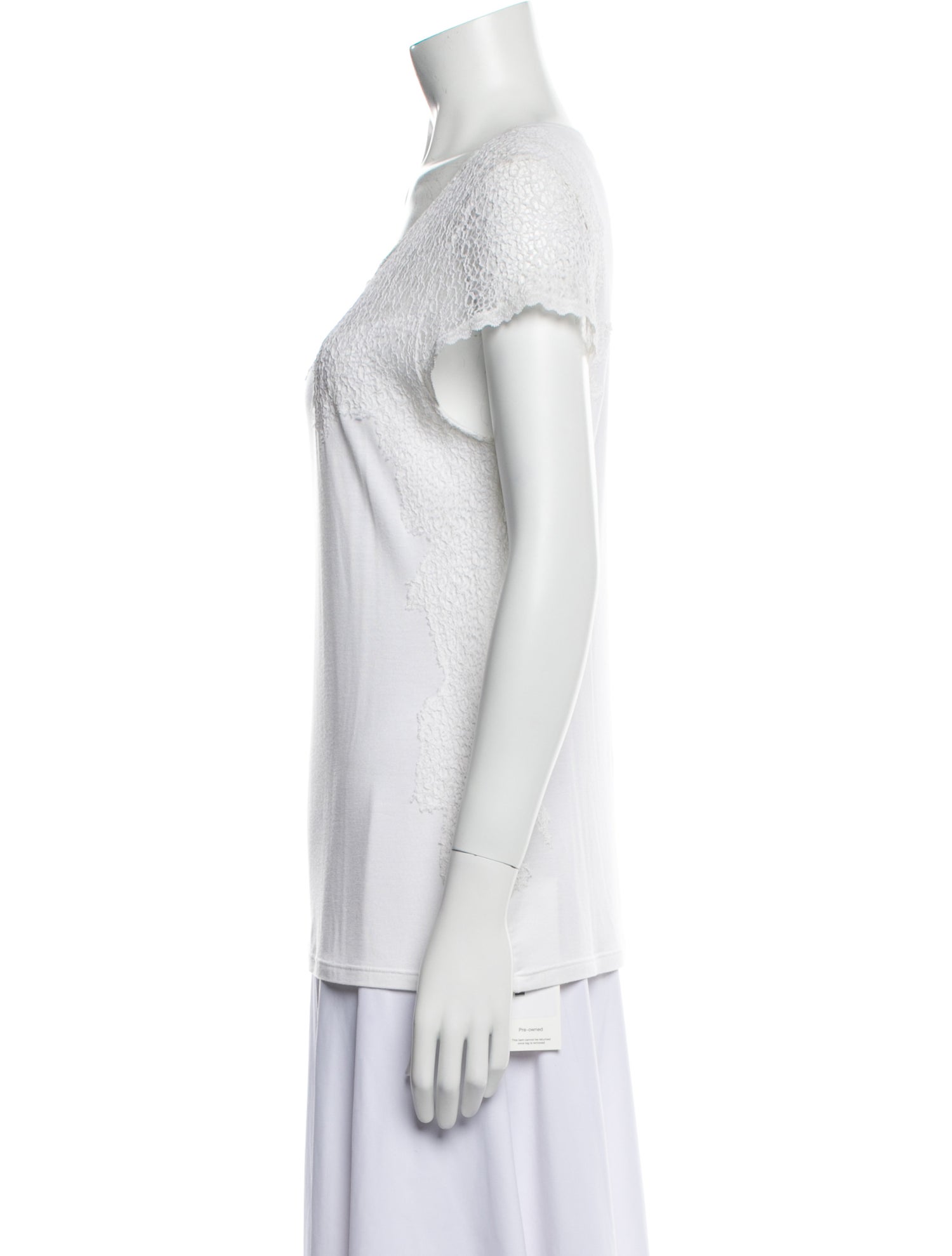Elie Tahari Scoop Neck Short Sleeve T-Shirt