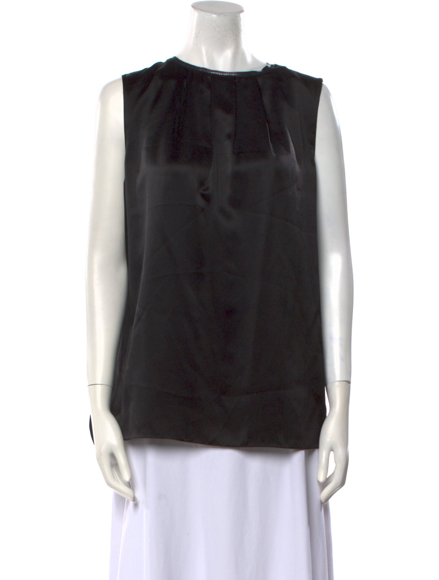 Elie Tahari Silk Crew Neck Blouse