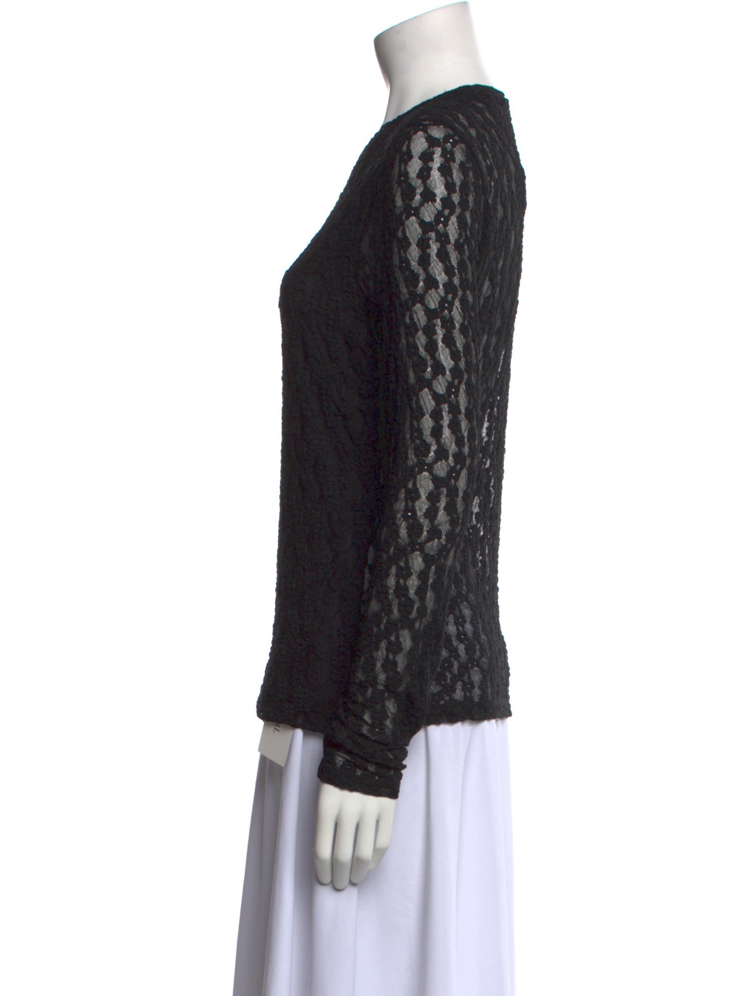 Elie Tahari Crew Neck Long Sleeve Top w/ Tags